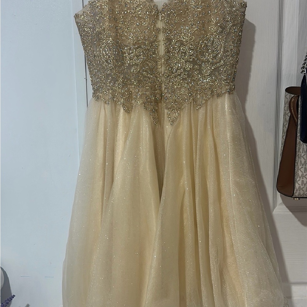 Elegant Gold Kids Dress